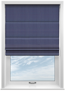 Sicily, Blue - Roman Blind